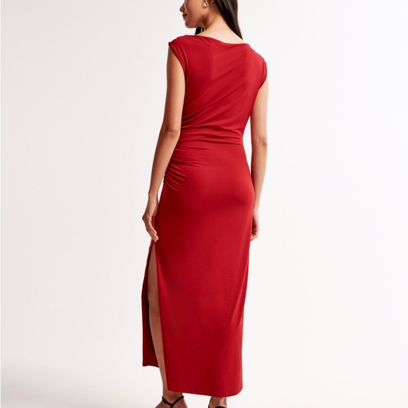 Abercrombie & Fitch One Shoulder Red Dress - Picture 3 of 5